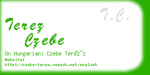 terez czebe business card